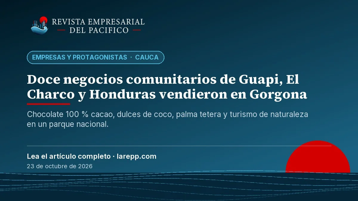 Pieza de La REPP con el título: Doce negocios comunitarios de Guapi, El Charco y Honduras vendieron en Gorgona
